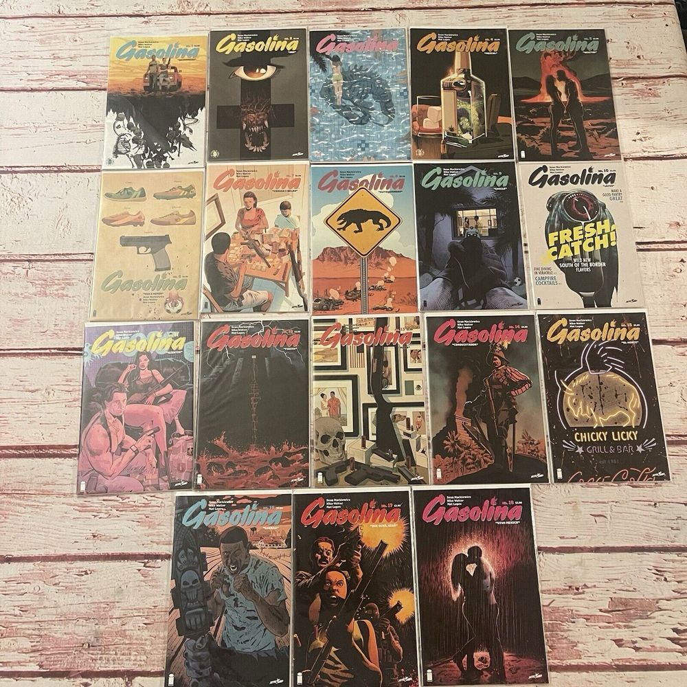 Gasolina (2019) Image Skybound Comic Set Complete Run #1-18 Comics